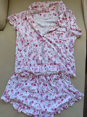 Roller Rabbit Love Letter Wyatt Short Sleeve Polo Pajama Set
